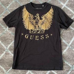 Guess Mens Gold Logo T-Shirt Size M